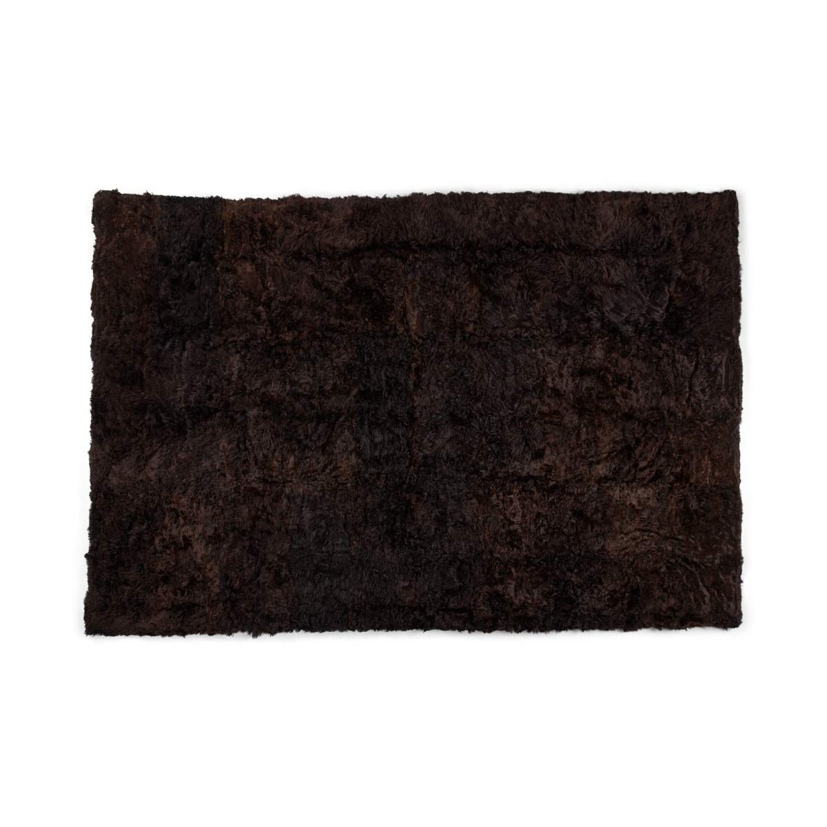 Alpaca Throw  Chocolate / 55x79 in
