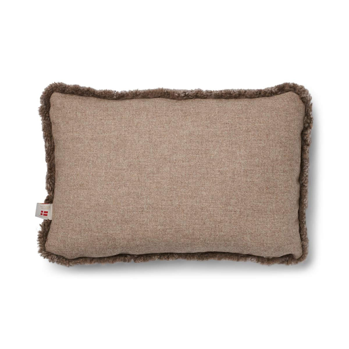 Short-Wool Sheepskin Cushion | 20x20 in | 13x20 in Beige/Taupe / 13x20 in