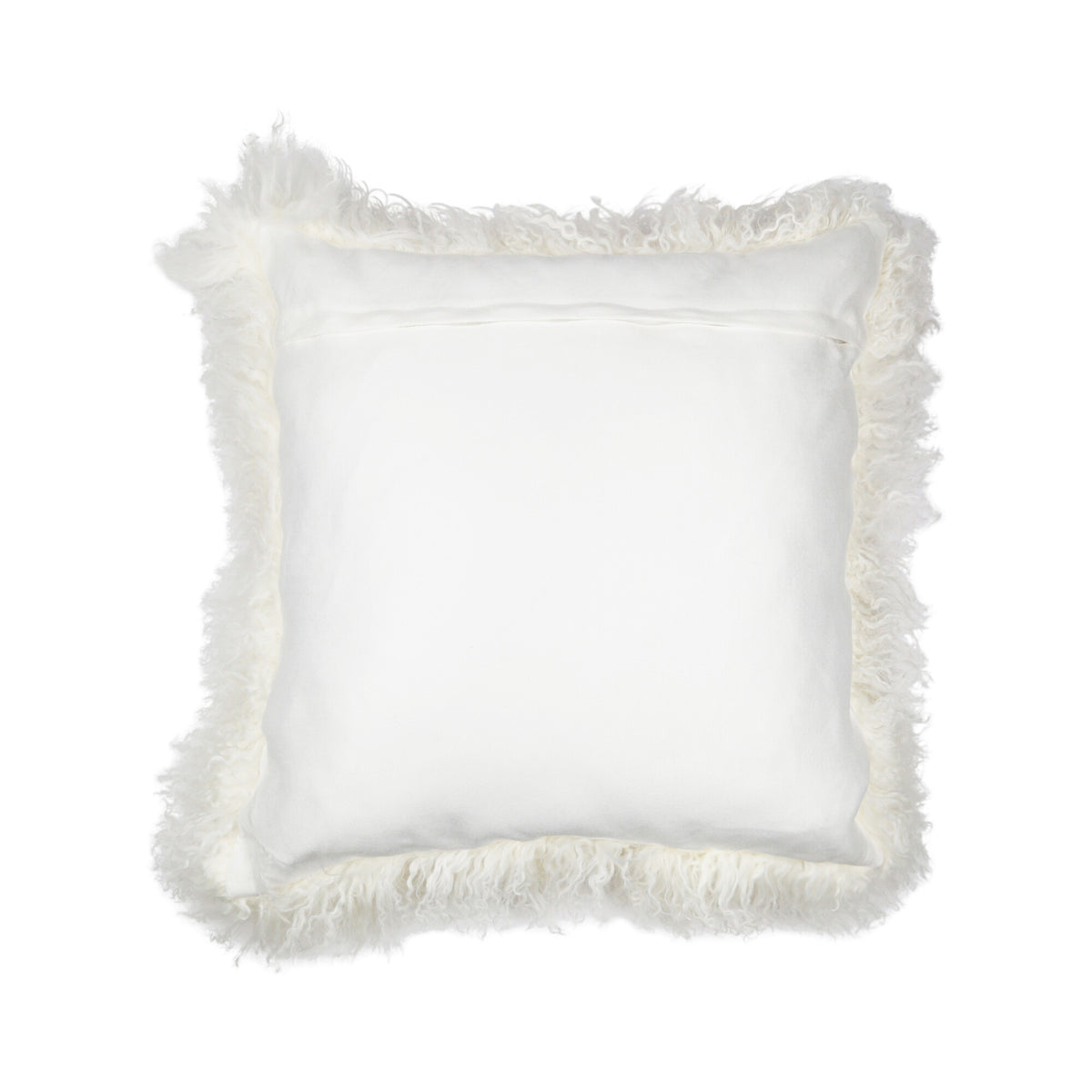 Sheepskin Cushion | Tibet | 20x20 in Snow White