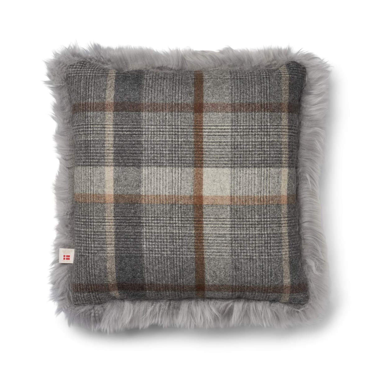 One Side Cushion | LW | 20x20 in | 13x20 in Glencheck-Grey/Light Grey / 20x20 in