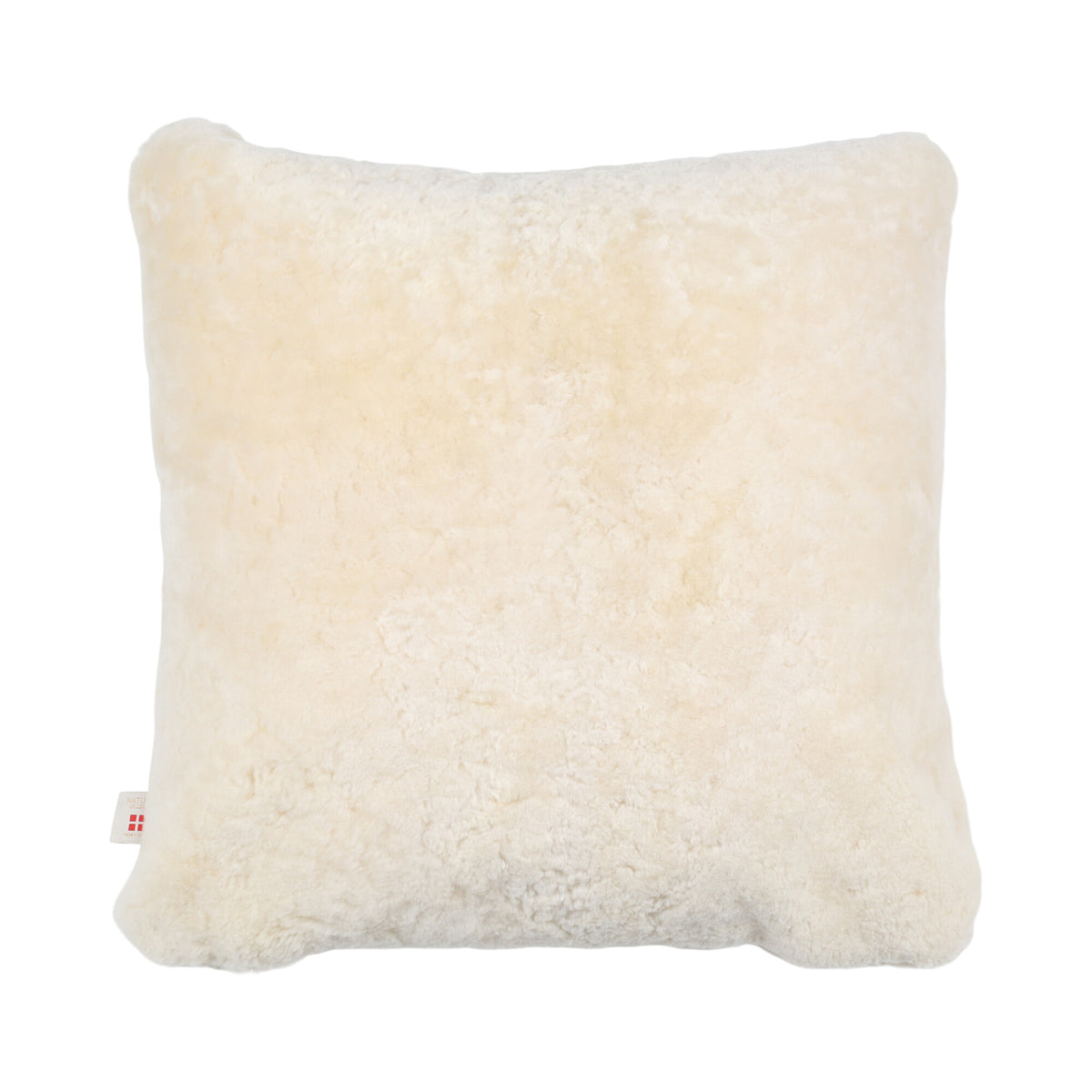 Premium Sheepskin Cushion | Long Wool | New Zealand | Doublesided Pearl / 16x16 in