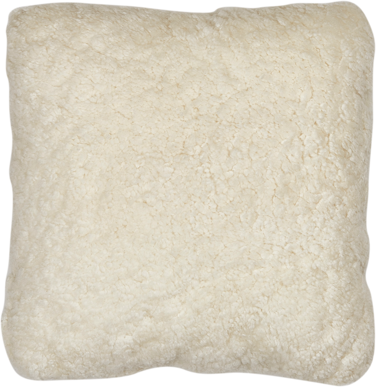 Short-Wool Sheepskin Cushion | Doublesided | 16x16 in 