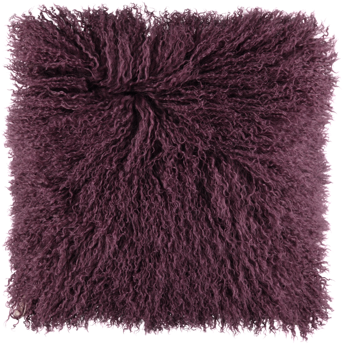 Curly Cushion | 16x16 in Aubergine