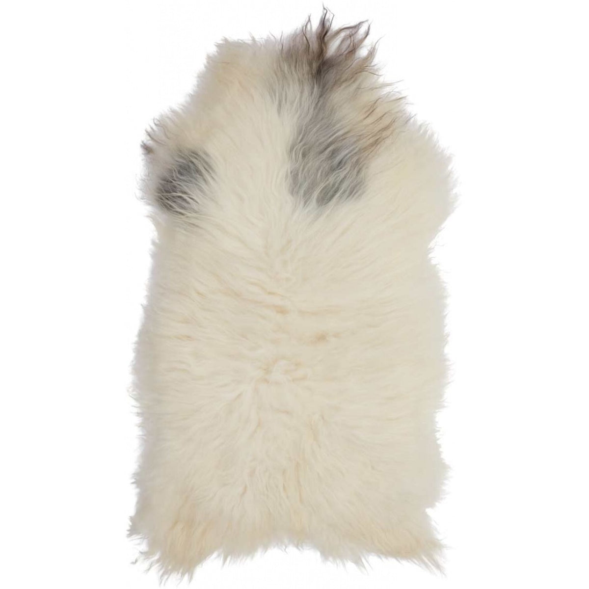 Icelandic Sheepskin | Long Wool | 35x24 in Spotted (White with Black Spots)