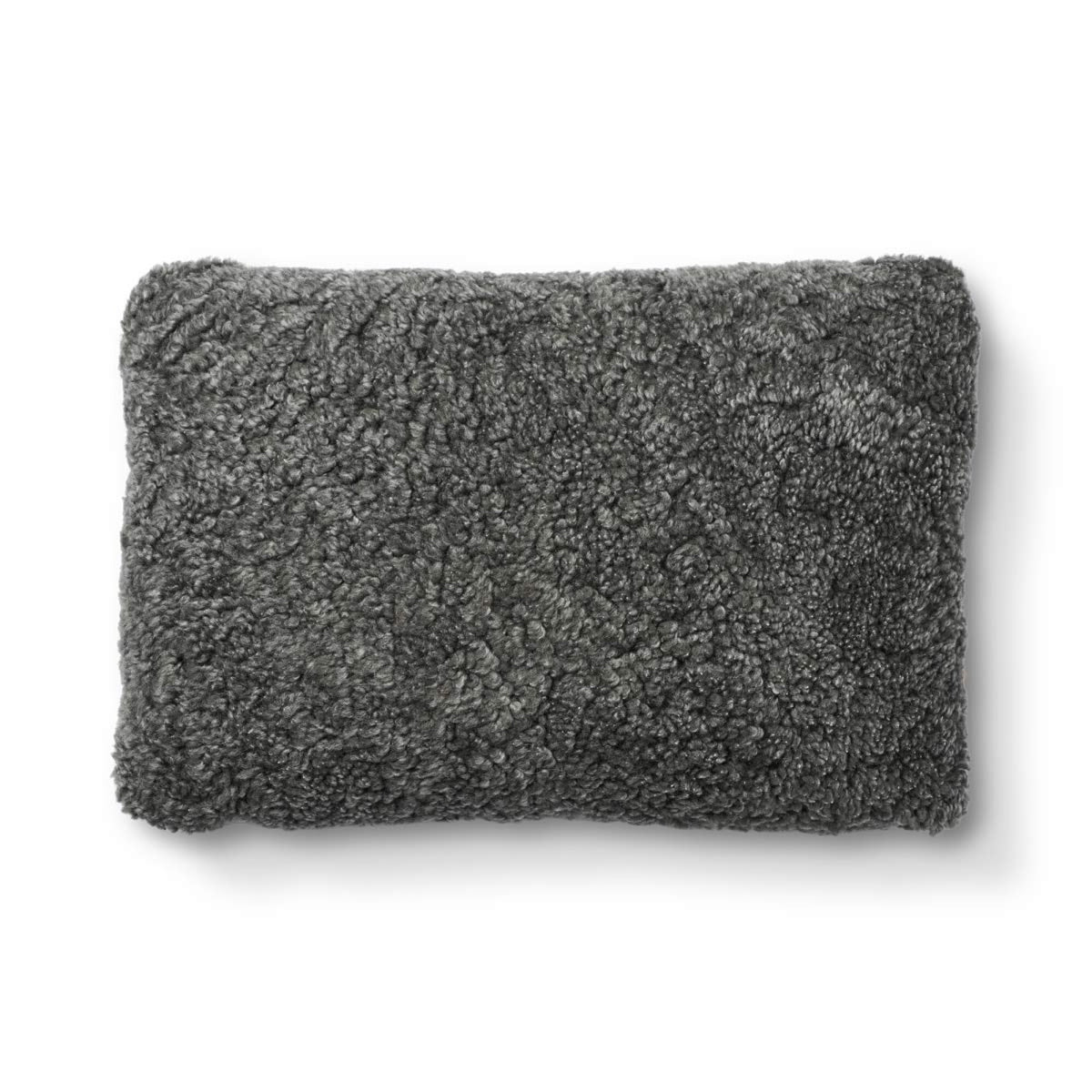 Short-Wool Sheepskin Cushion | 20x20 in | 13x20 in Rock/Graphite / 13x20 in