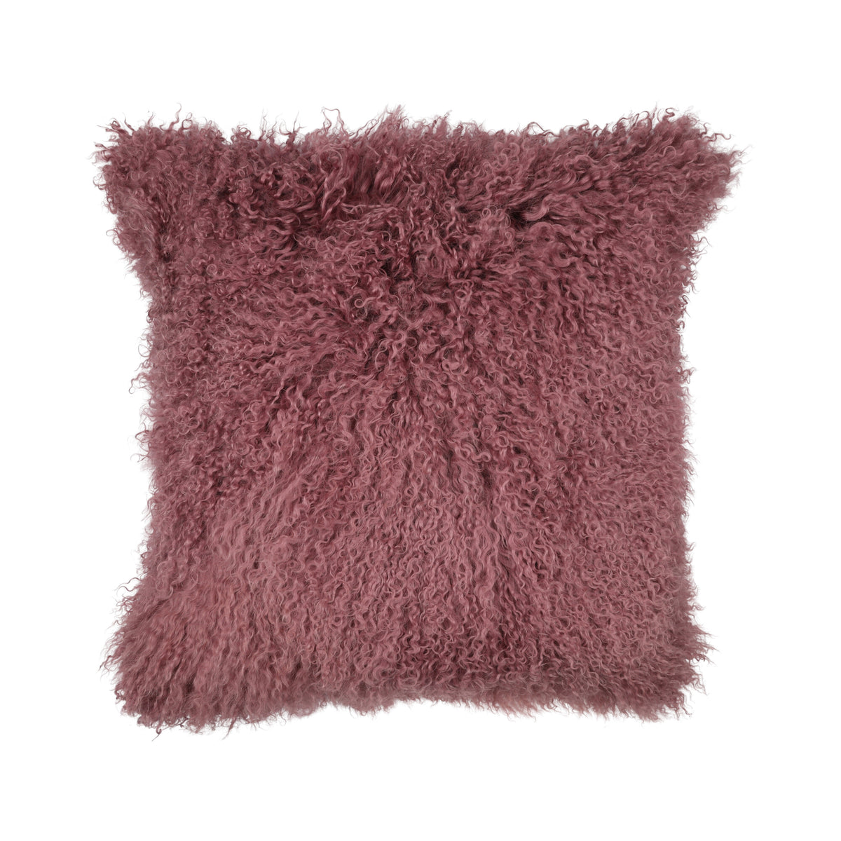 Sheepskin Cushion | Tibet | 20x20 in Grape Purple