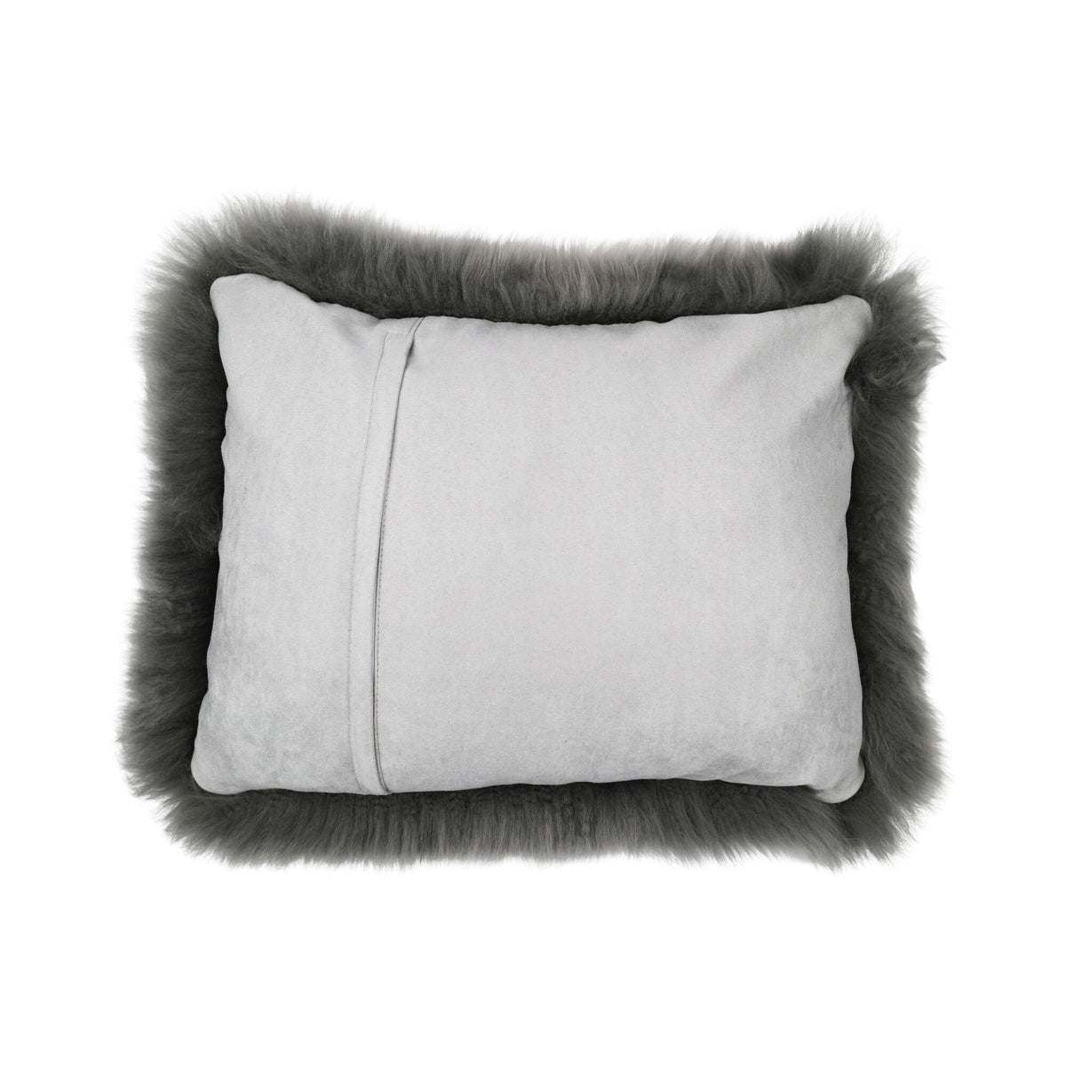 Sheepskin Cushion | Long Wool | New Zealand | Rectangular Steel