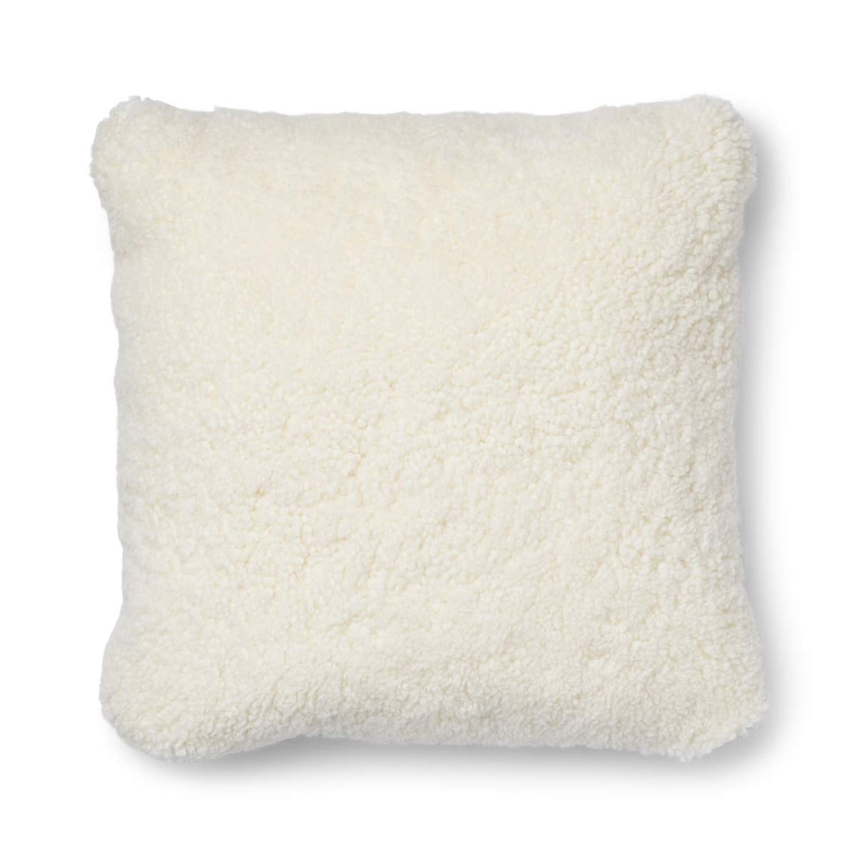 Short-Wool Sheepskin Cushion | 20x20 in | 13x20 in Silver/Ivory / 20x20 in