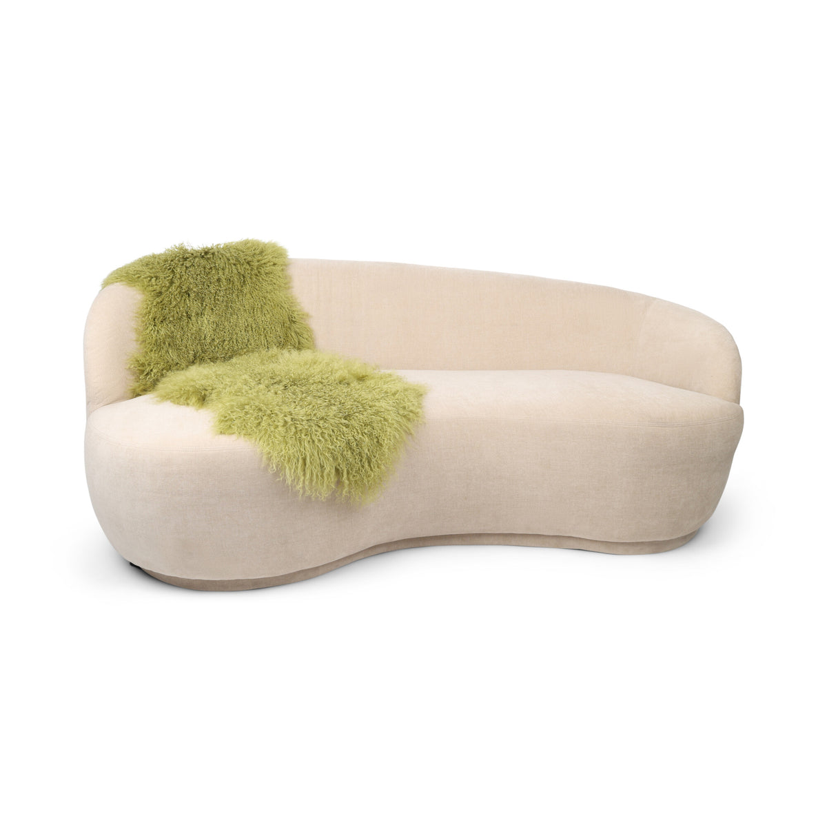 Double Mongolian Sheepskin | 59 x 22 in Treetop