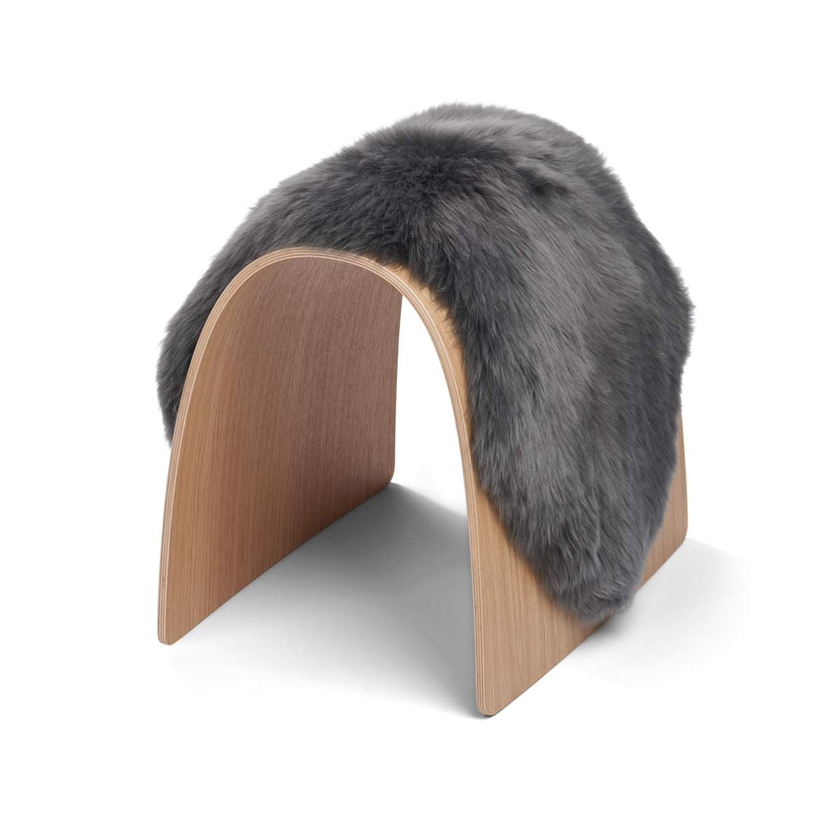 Sheep Stool Cover Steel / 26x12 in