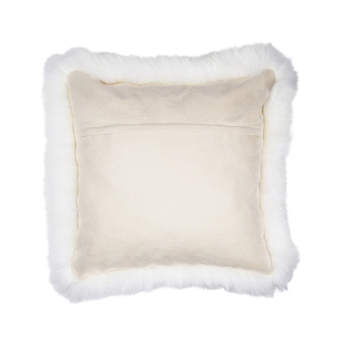 Sheepskin Cushion | Long Wool | New Zealand | Square Ivory