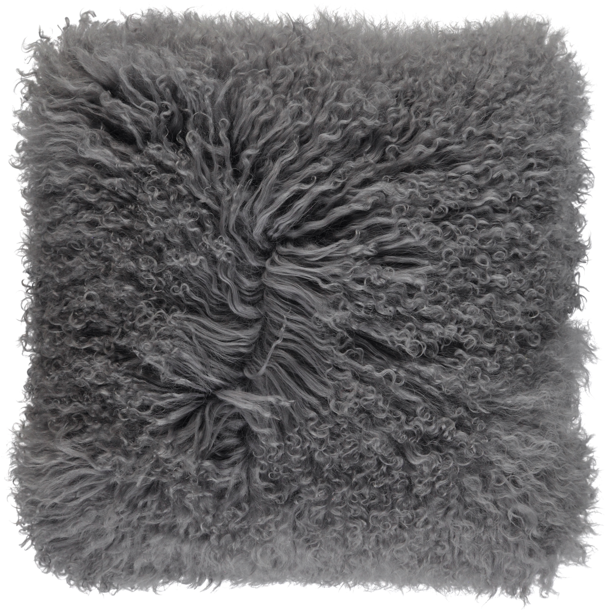 Curly Cushion | 16x16 in Steel