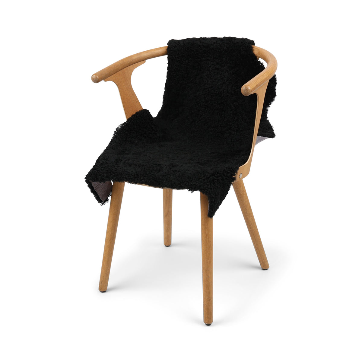 New Zealand Sheepskin | Short Wool Black