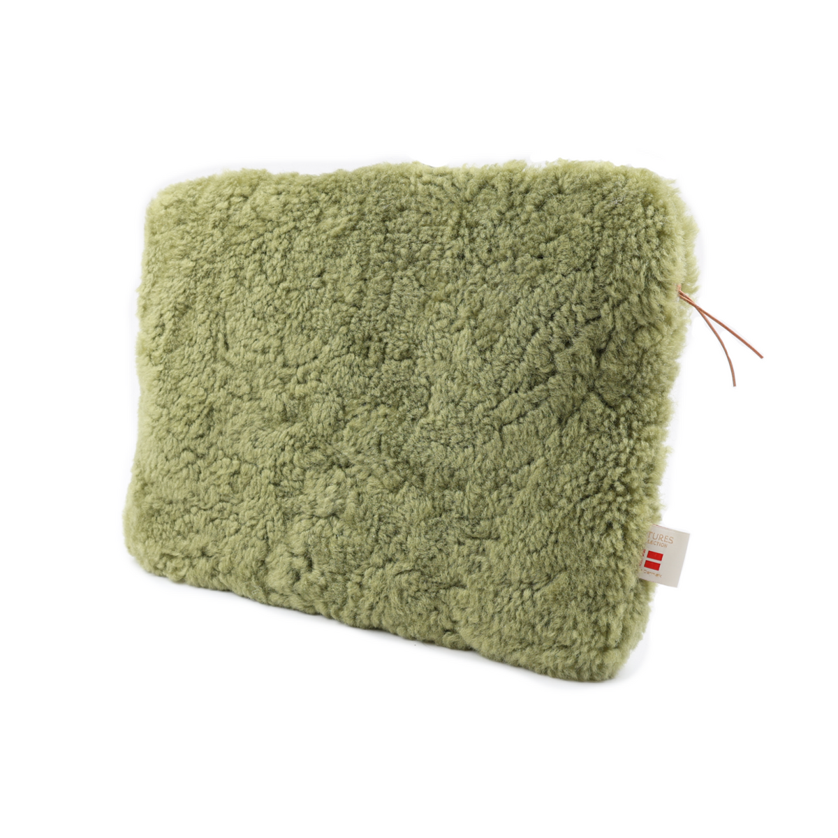 Sheepskin Computer Sleeve Sage Green