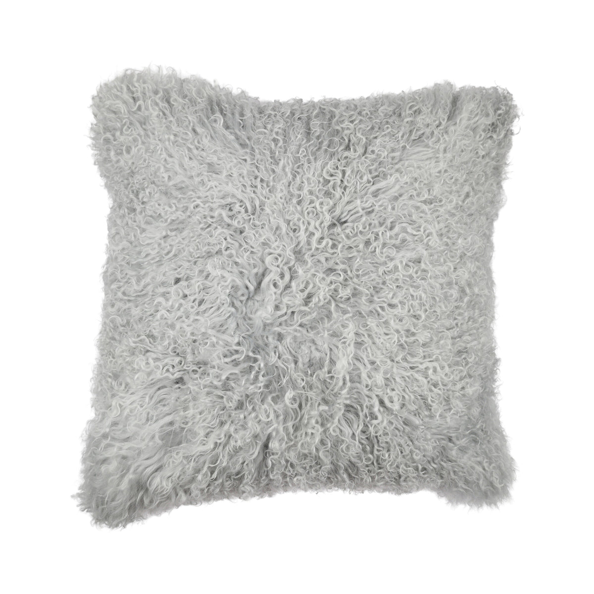 Sheepskin Cushion | Tibet | 20x20 in Light Grey