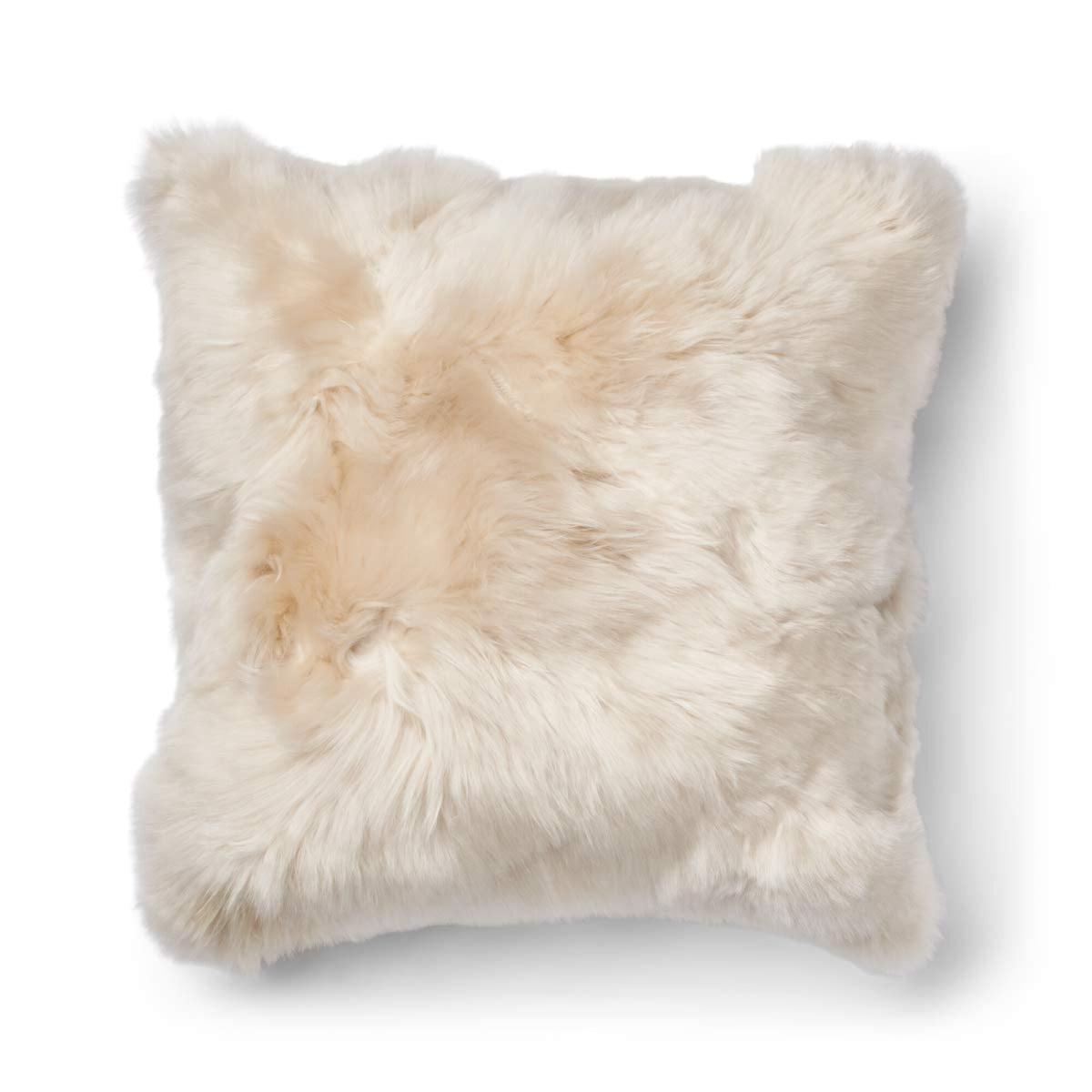Alpaca Cushion | Long Wool Linen / 24x24 in
