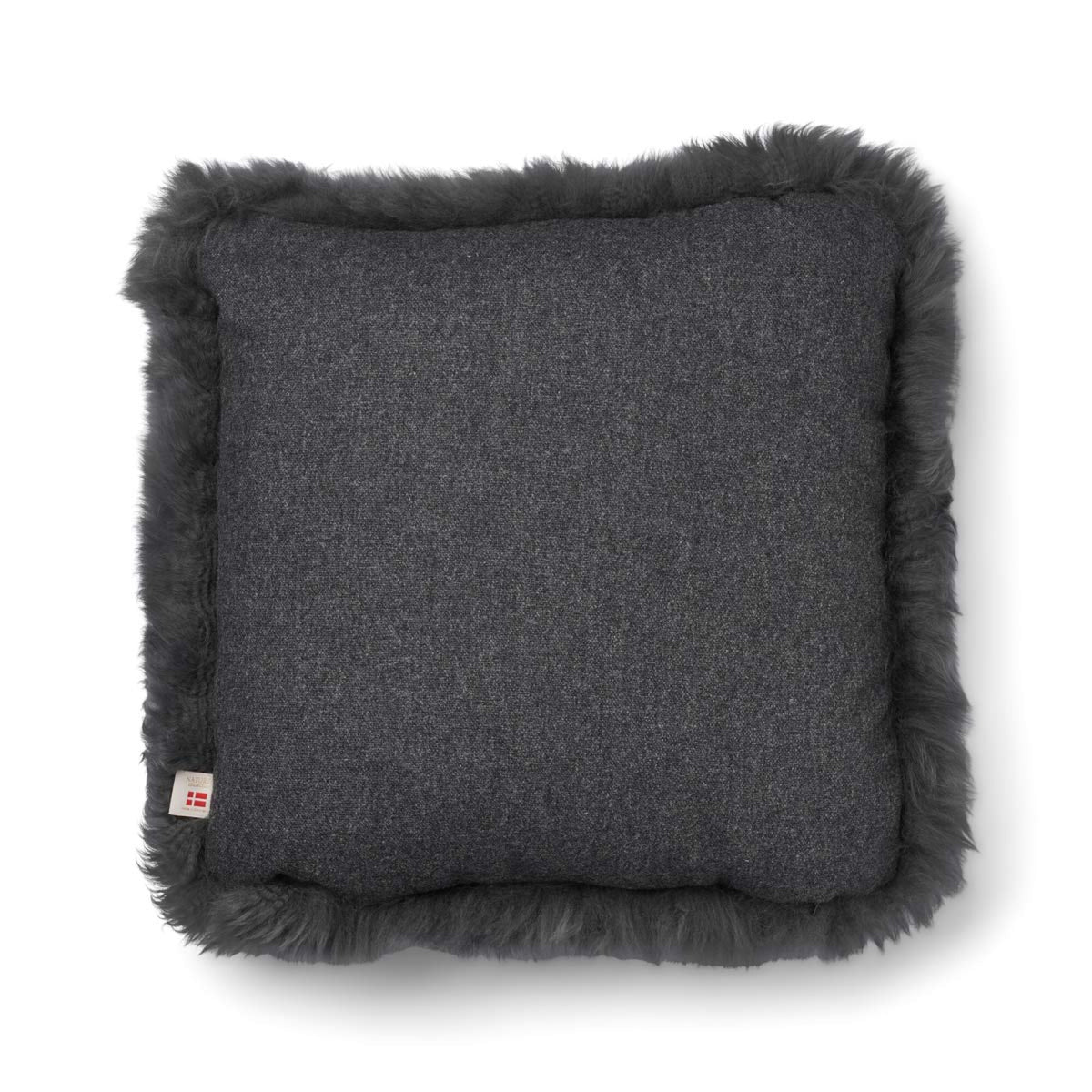 Long-Wool Sheepskin Cushion | 20x20 in | 13x20 in Rock/Steel / 20x20 in