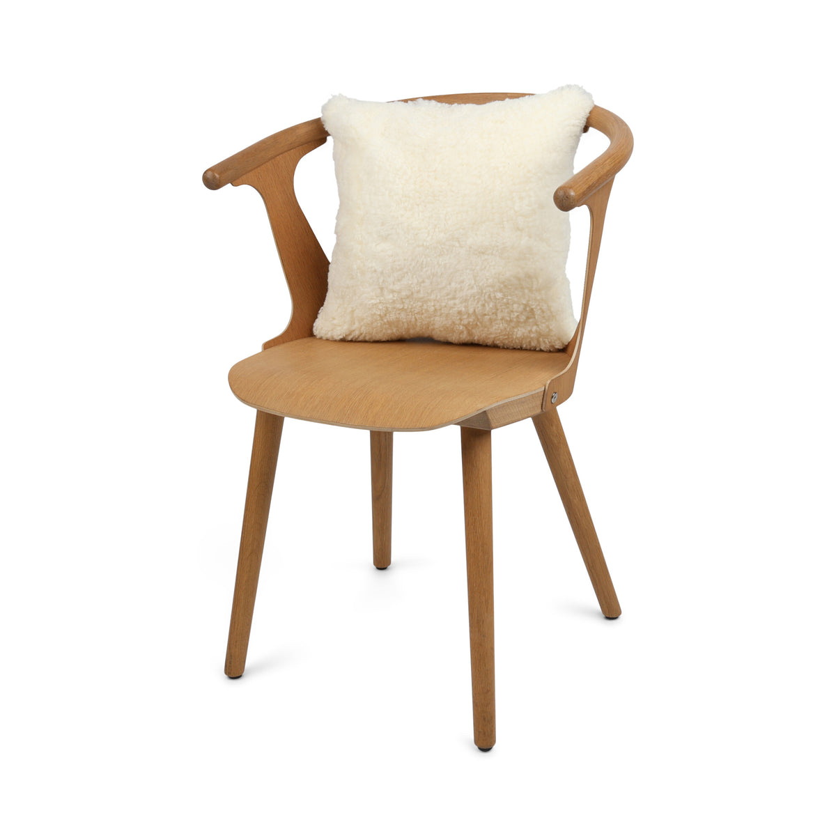 Sheepskin Cushion | Short Wool | New Zealand |  Square White