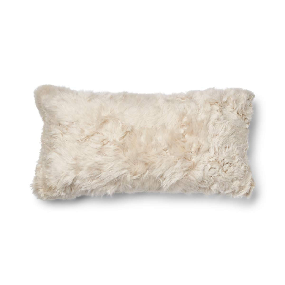 Alpaca Cushion | Long Wool Linen / 12x24 in