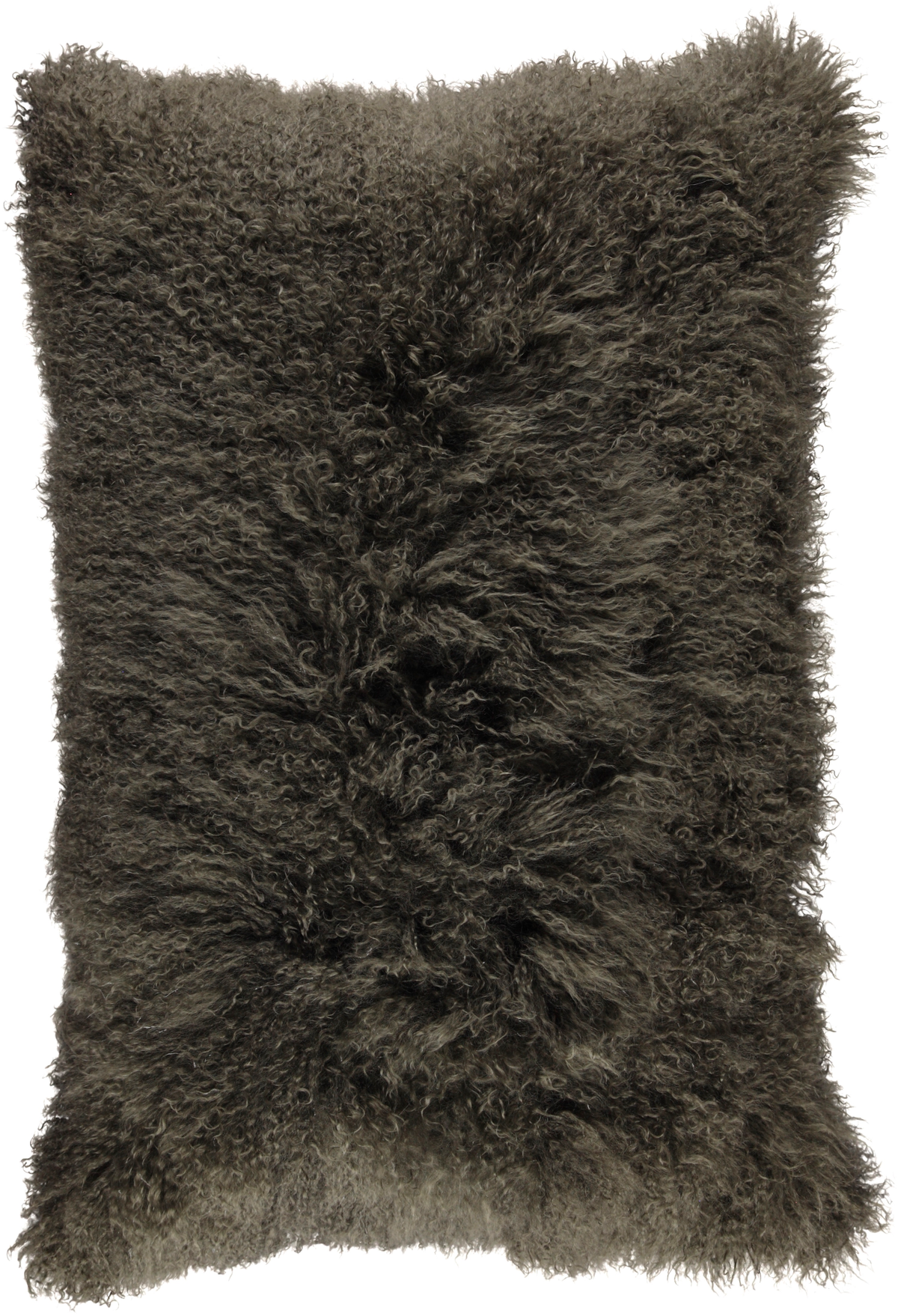 Curly Cushion | 35 in Hedge Green