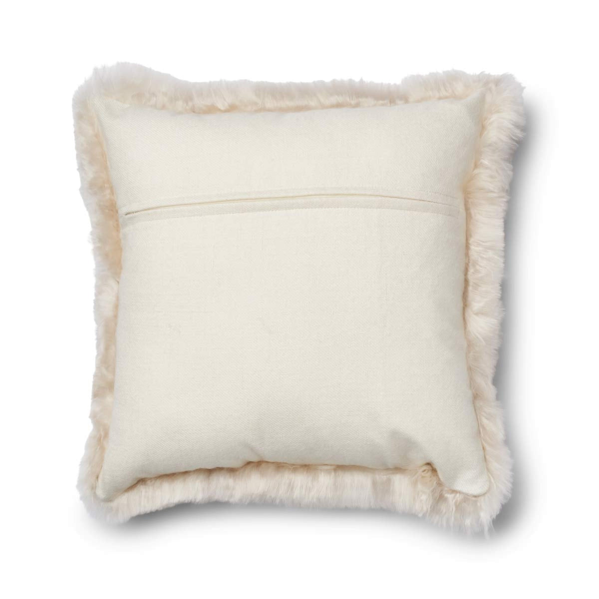Alpaca Cushion | Long Wool Linen / 16x16 in