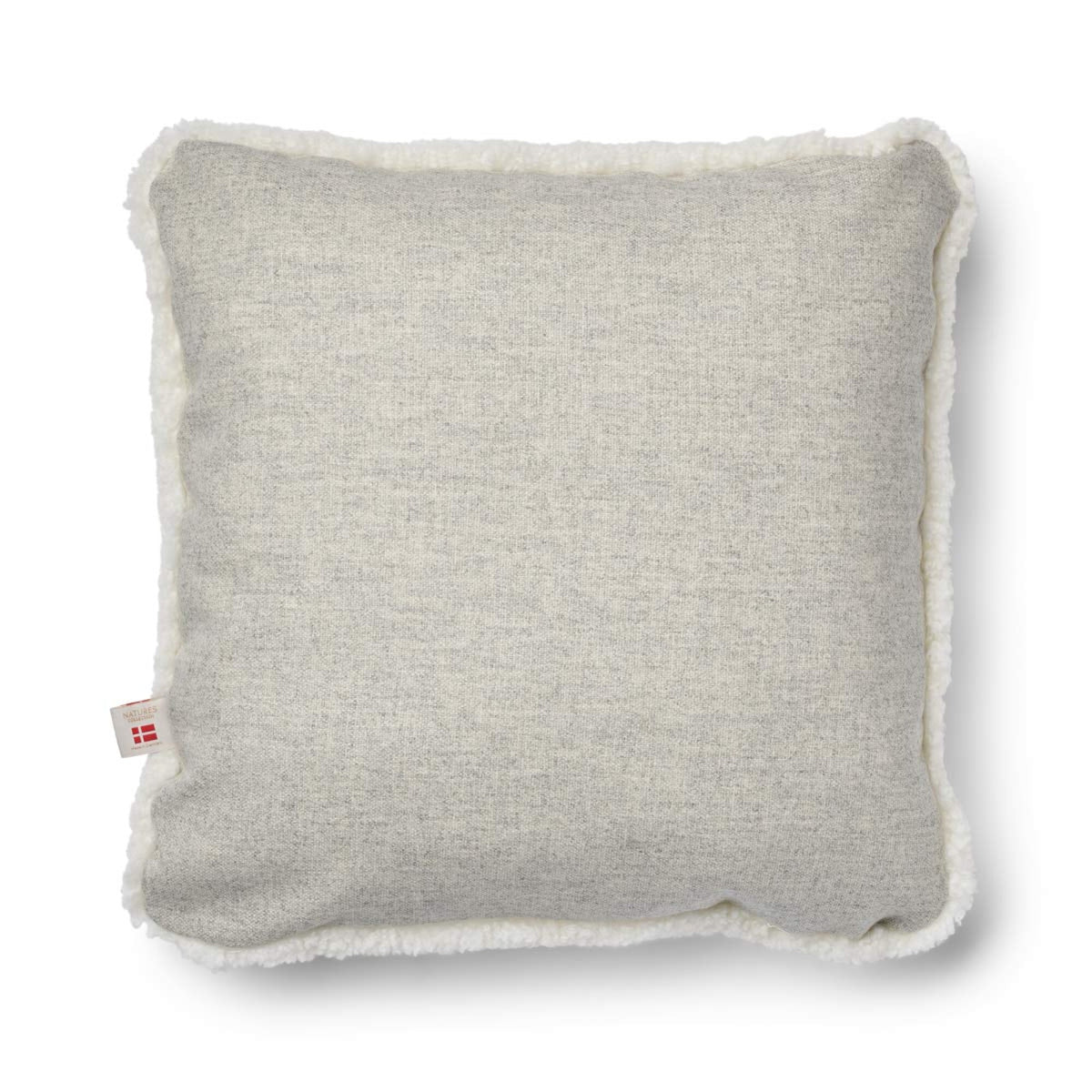 Short-Wool Sheepskin Cushion | 20x20 in | 13x20 in Silver/Ivory / 20x20 in