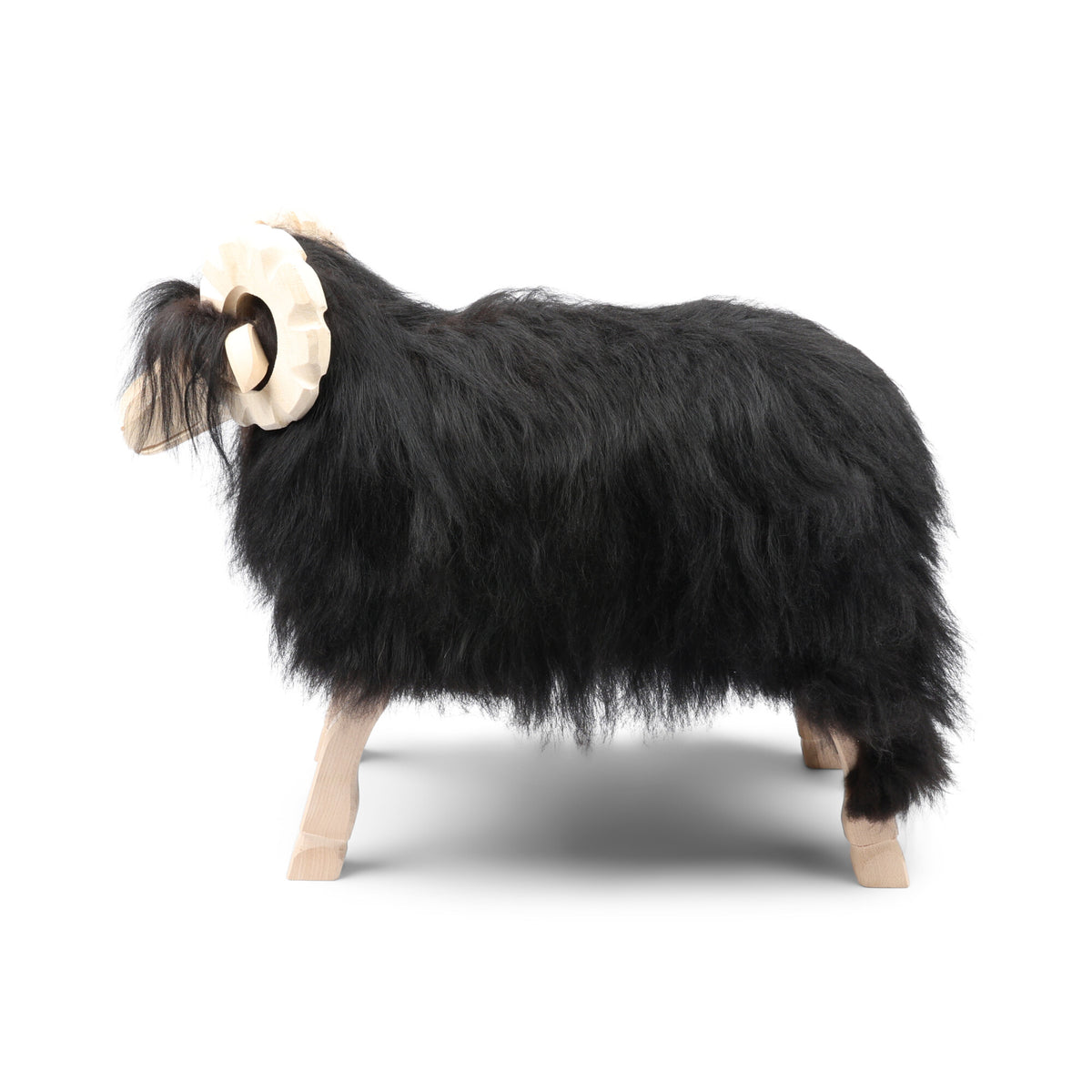 Alpine Sheep Sculpture Blacky / L