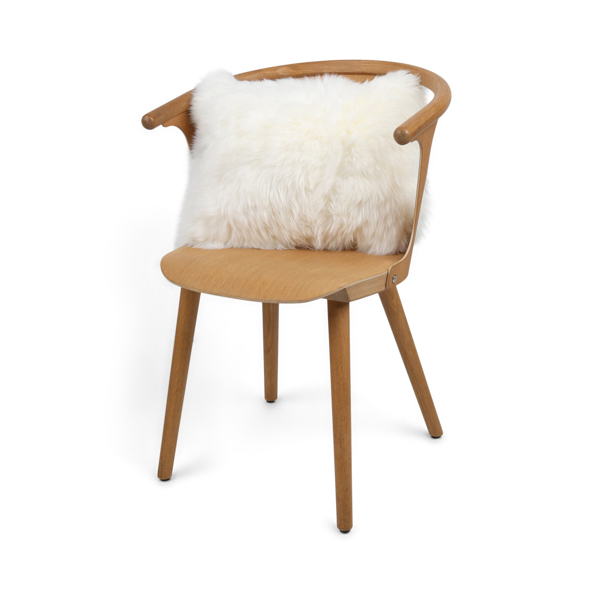 Sheepskin Cushion | Long Wool | New Zealand | Rectangular Ivory