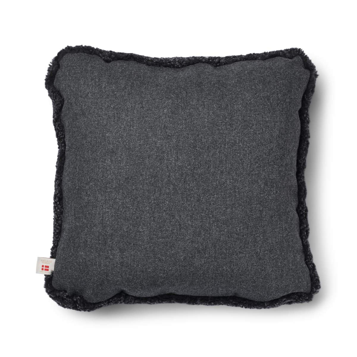 Short-Wool Sheepskin Cushion | 20x20 in | 13x20 in Charcoal/Anthracite / 20x20 in
