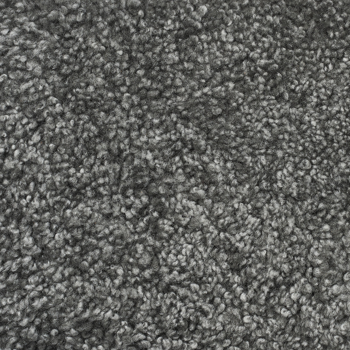 Emily Foot Rest | Short Wool Graphite / Black Beech Legs
