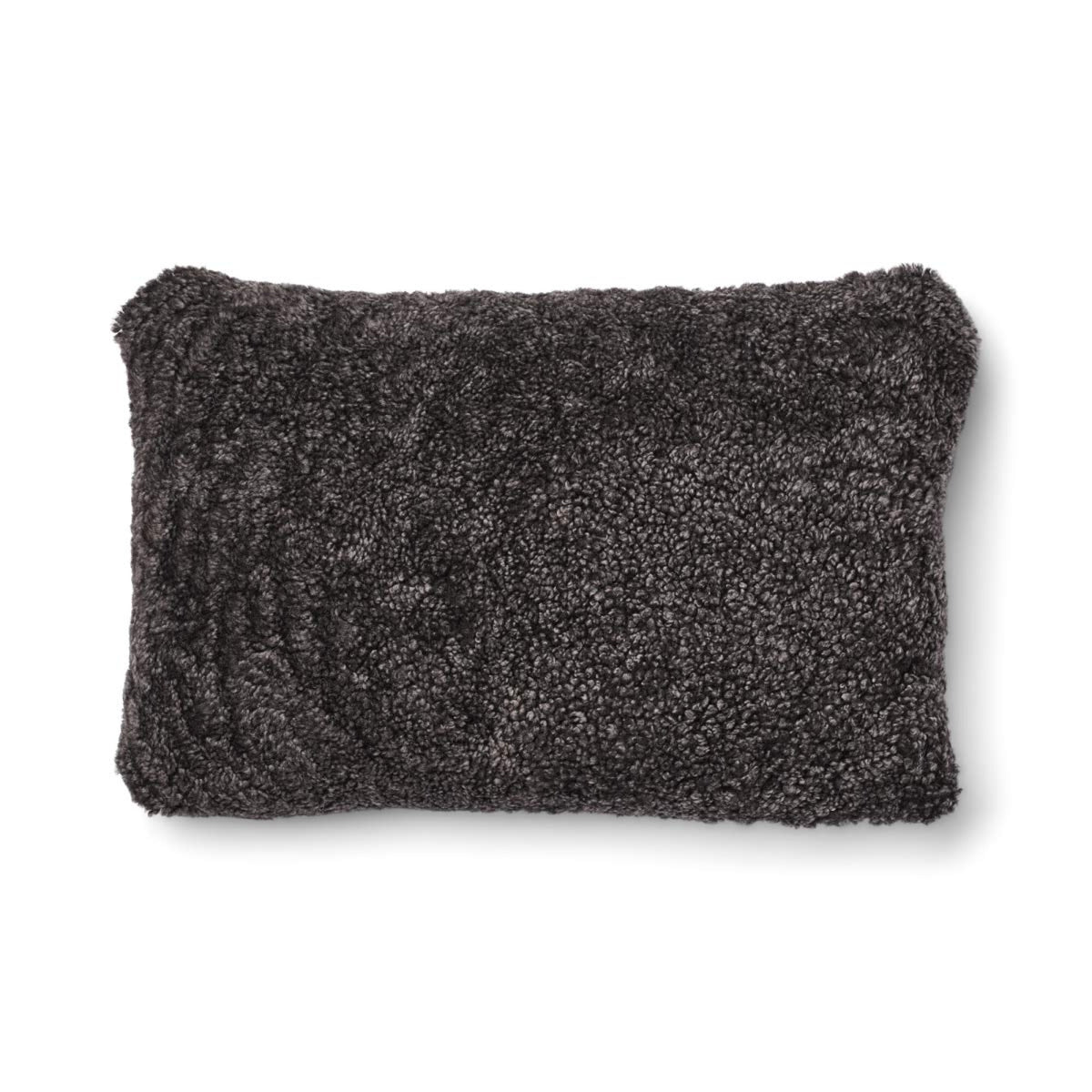 Short-Wool Sheepskin Cushion | 20x20 in | 13x20 in Brown/Cappuccino / 13x20 in