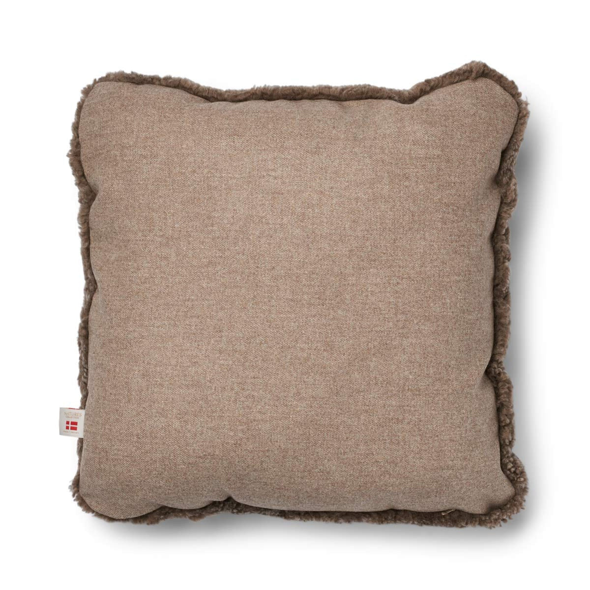 Short-Wool Sheepskin Cushion | 20x20 in | 13x20 in Beige/Taupe / 20x20 in