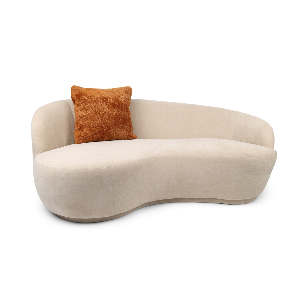 Premium Sheepskin Cushion | Long Wool | New Zealand | Doublesided Mocca Brown / 16x16 in