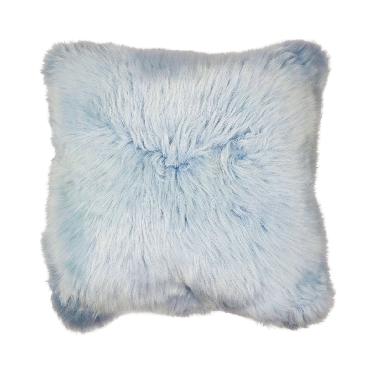 Sheepskin Cushion | Long Wool | New Zealand | Square Blue-Grey