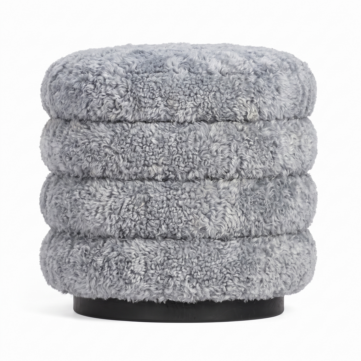 Matthew Stool Beech Base / Light Grey