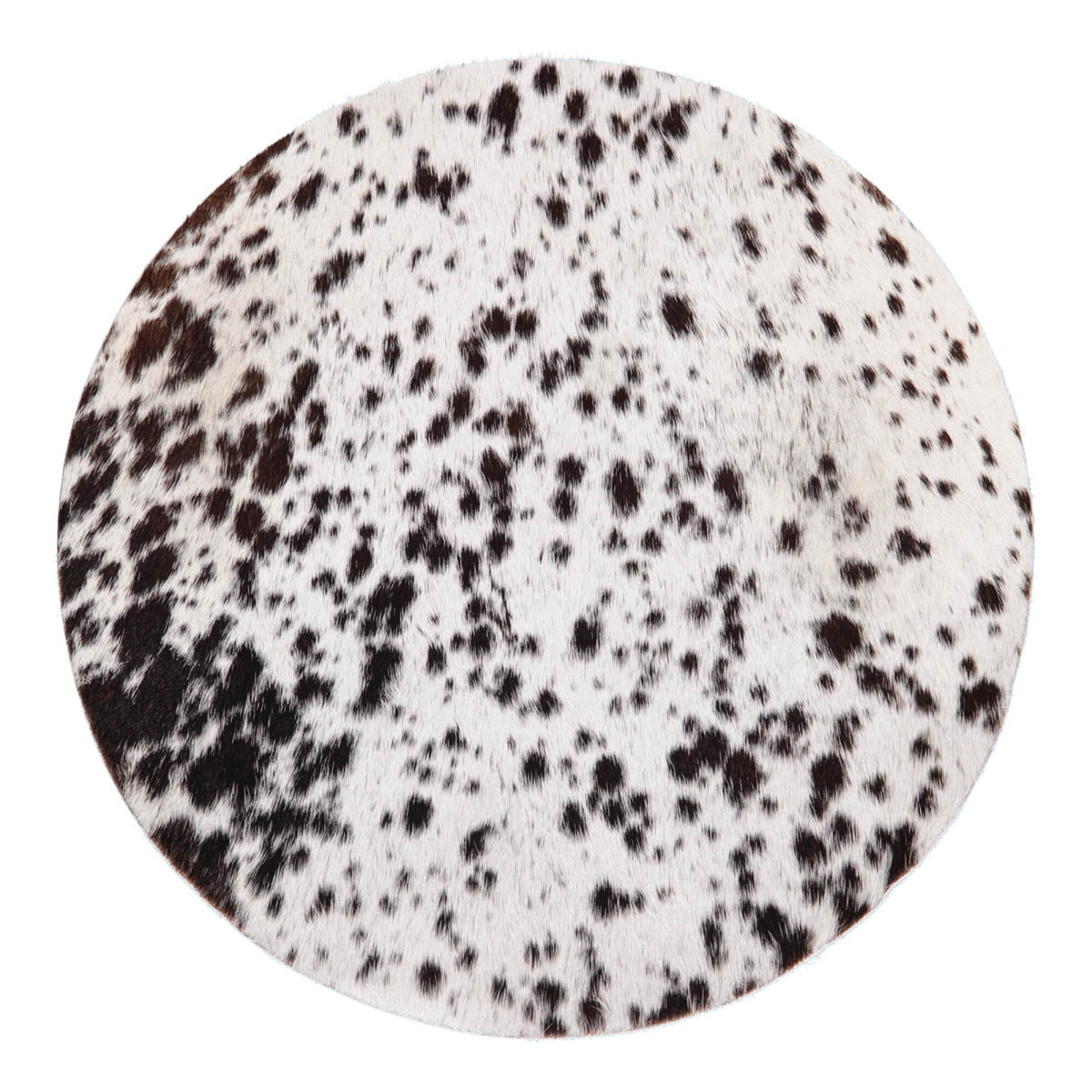 Brazilian Cowhide Placemat | D15 in Salt/Pepper/Black/White