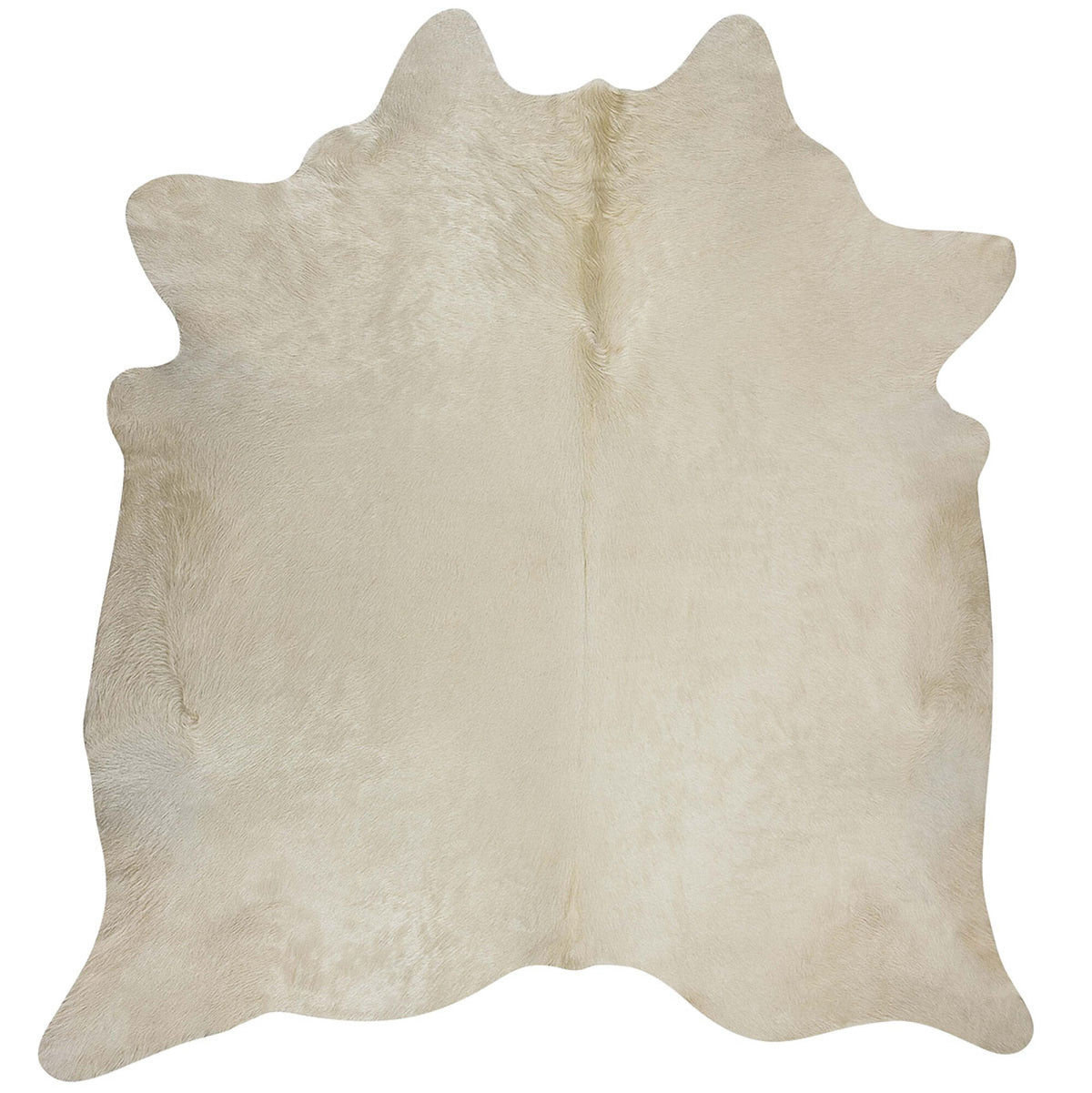 Premium Natural Cowhides | Unique, Stylish, and Sustainable | Brazil Off White / 71x87 in