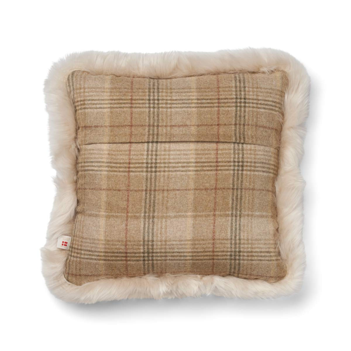Wool Cushion | Doublesided | LW trim | 20x20 in | 13x20 in Sand-Beige/Linen / 20x20 in