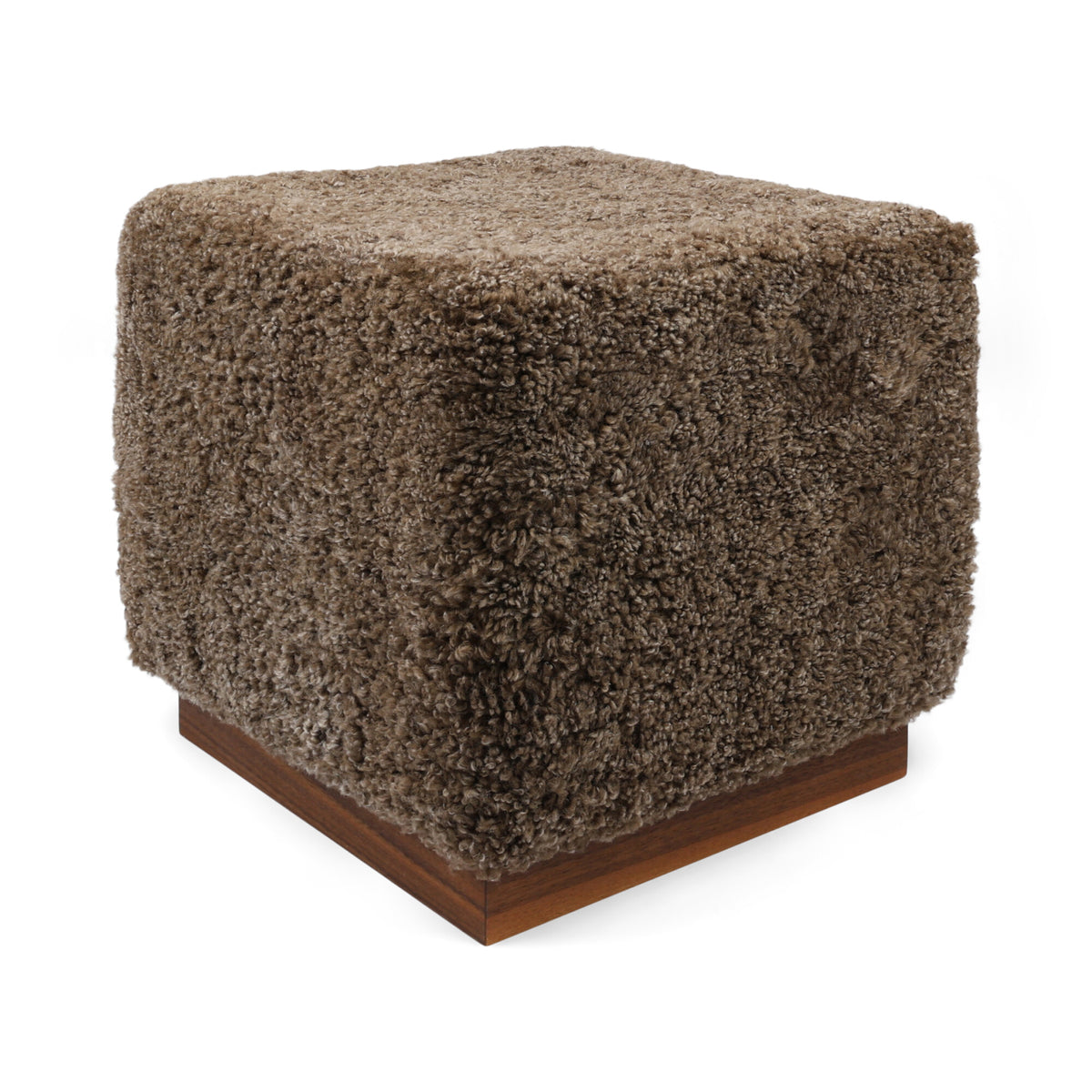 Benjamin Cube Walnut Base / Taupe