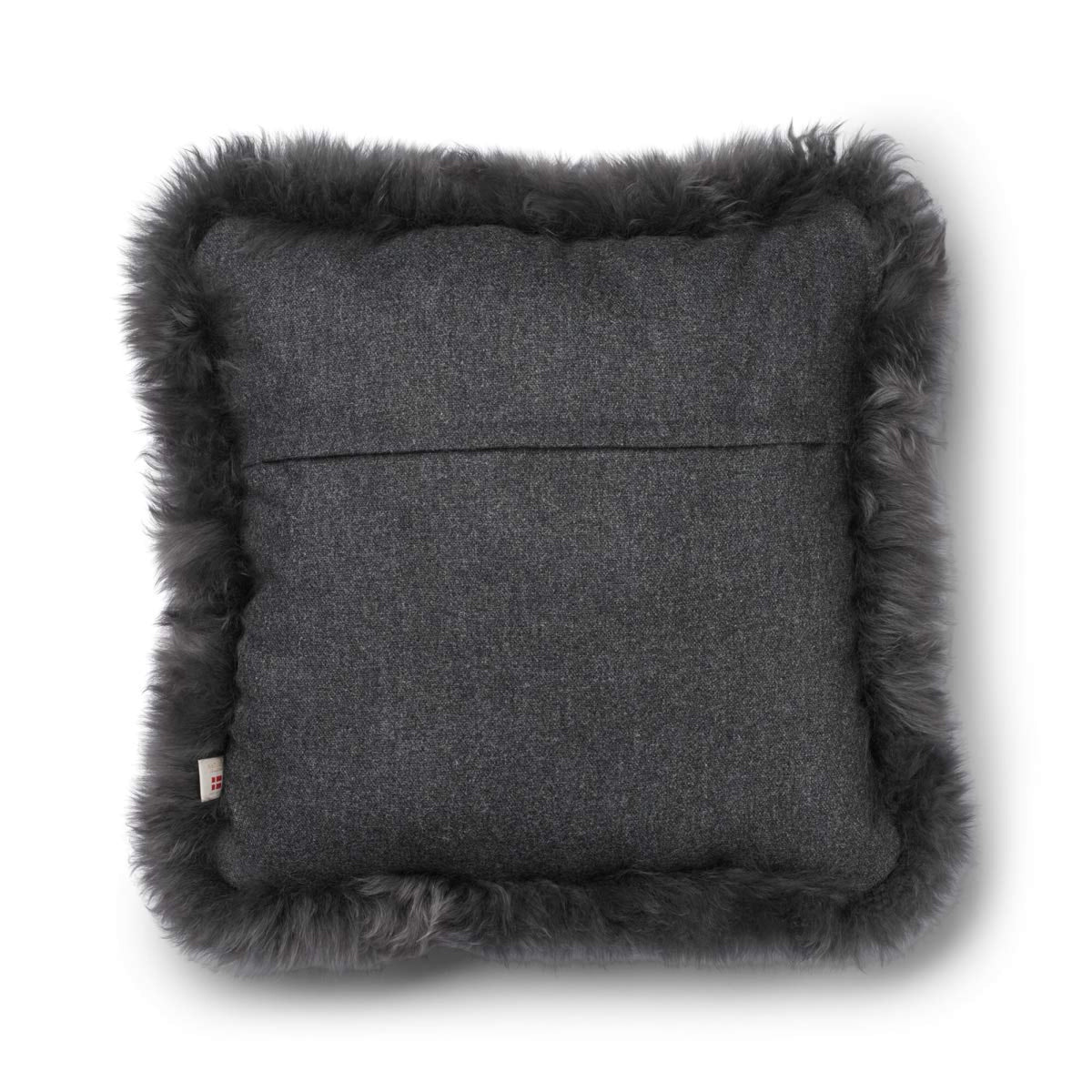 Wool Cushion | LW trim | 20x20 in | 13x20 in Rock/Steel / 20x20 in