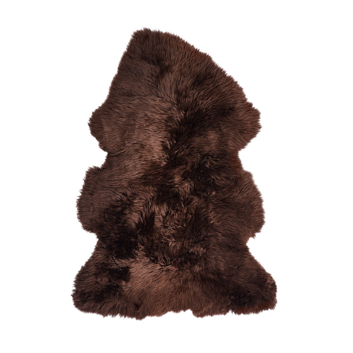 New Zealand Sheepskin | Long Wool | 45x24 in Chocolate