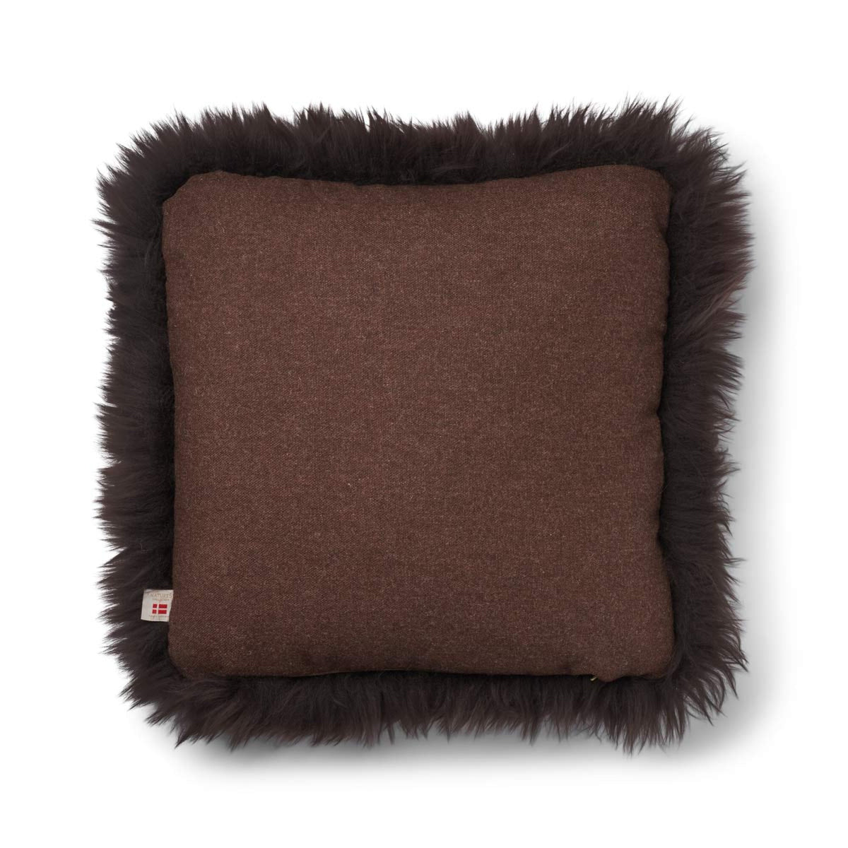 Long-Wool Sheepskin Cushion | 20x20 in | 13x20 in Brown/Chocolate / 20x20 in