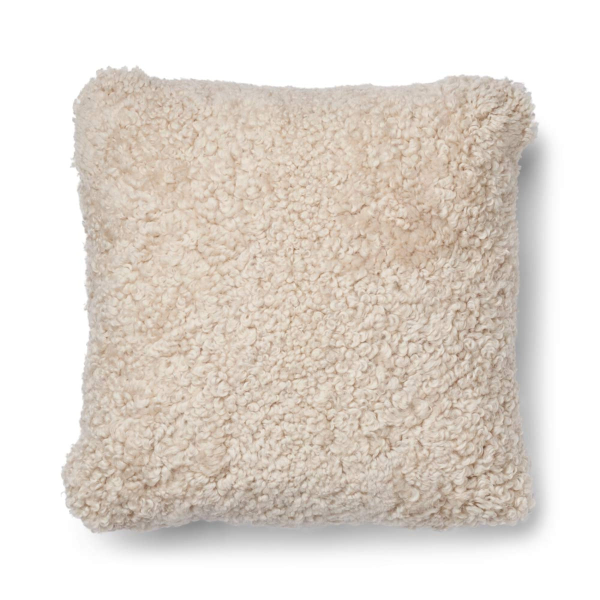 Short-Wool Sheepskin Cushion | 20x20 in | 13x20 in Beige/Pearl / 20x20 in