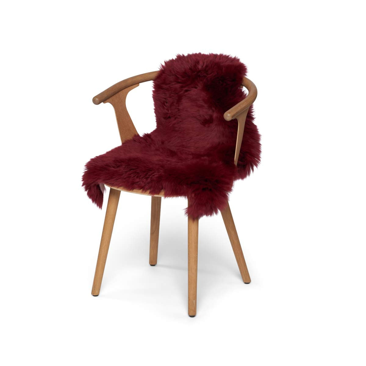 Merino Sheepskin Dyed | New Zealand | approx. 35 in Burgundy Serie