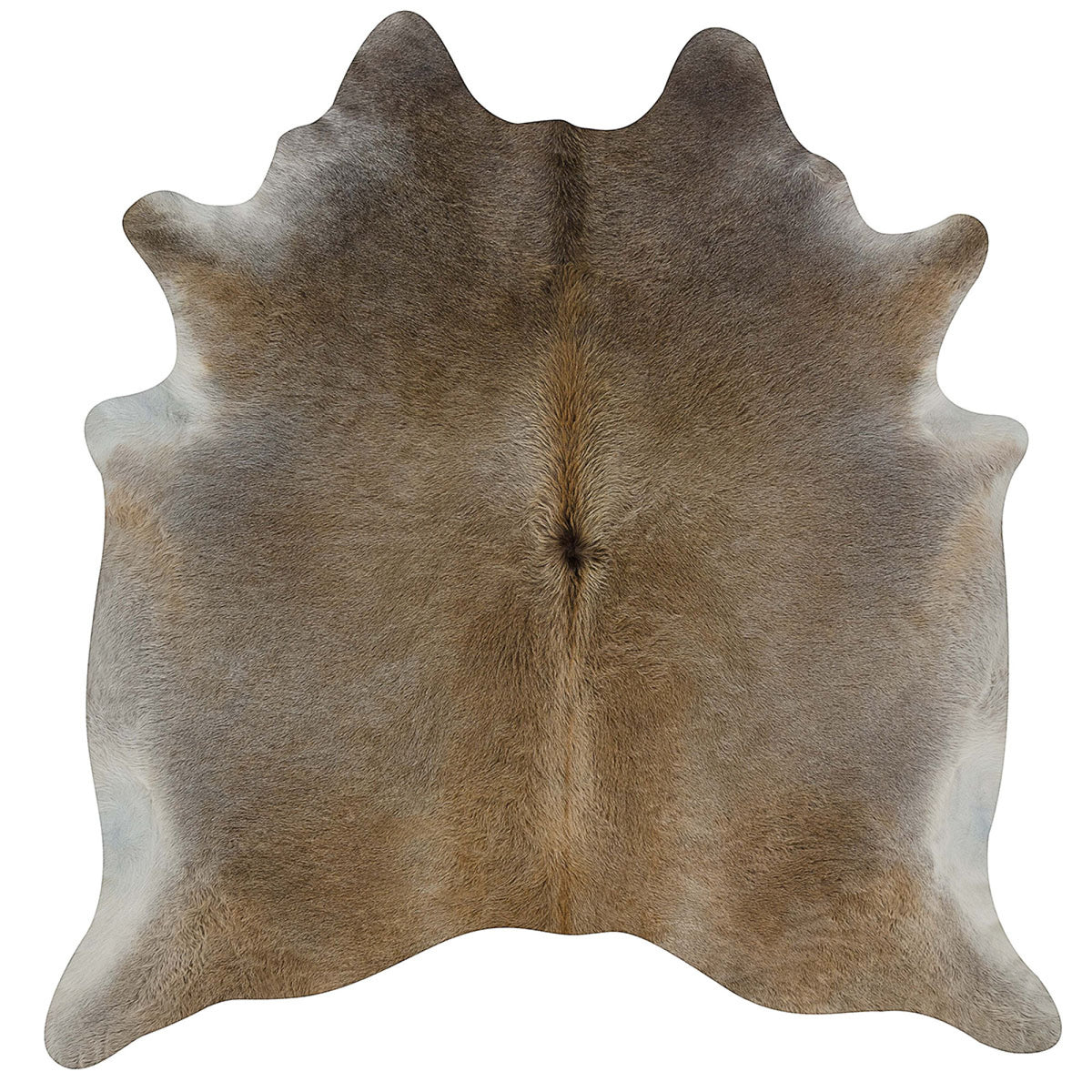 Premium Natural Cowhides | Unique, Stylish, and Sustainable | Brazil Grey Beige / 71x87 in