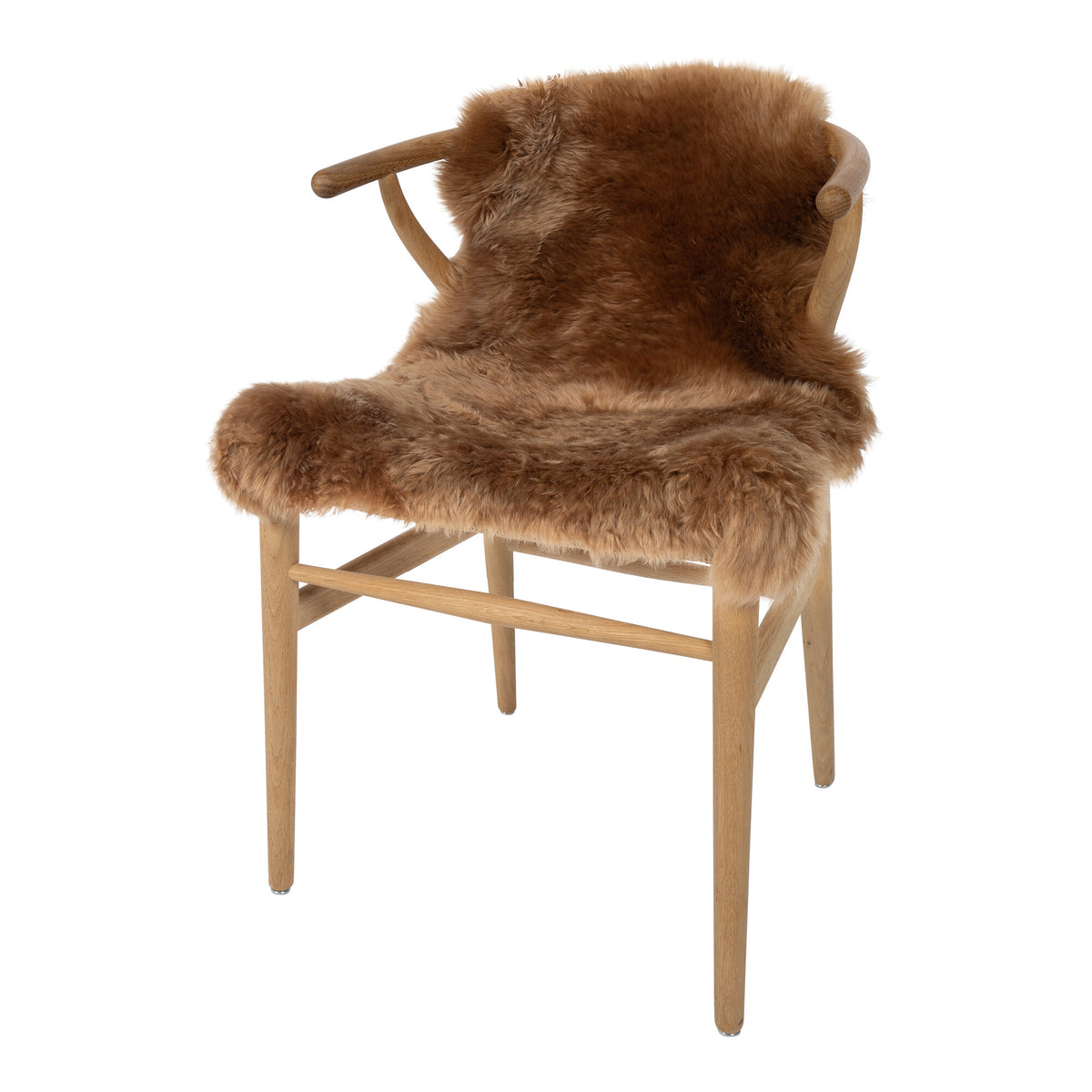 Merino Sheepskin Dyed | New Zealand | approx. 35 in Amber Dark