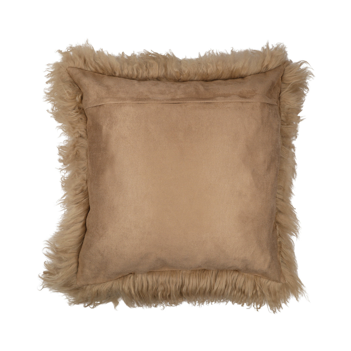Sheepskin Cushion | Tibet | 20x20 in Sand Taupe