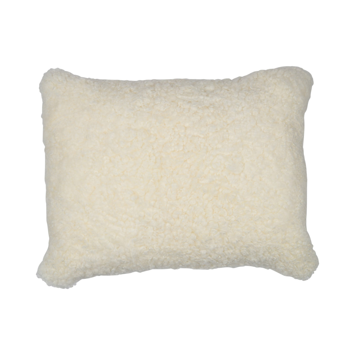 Sheepskin Cushion | Short Wool | New Zealand | Rectangular White