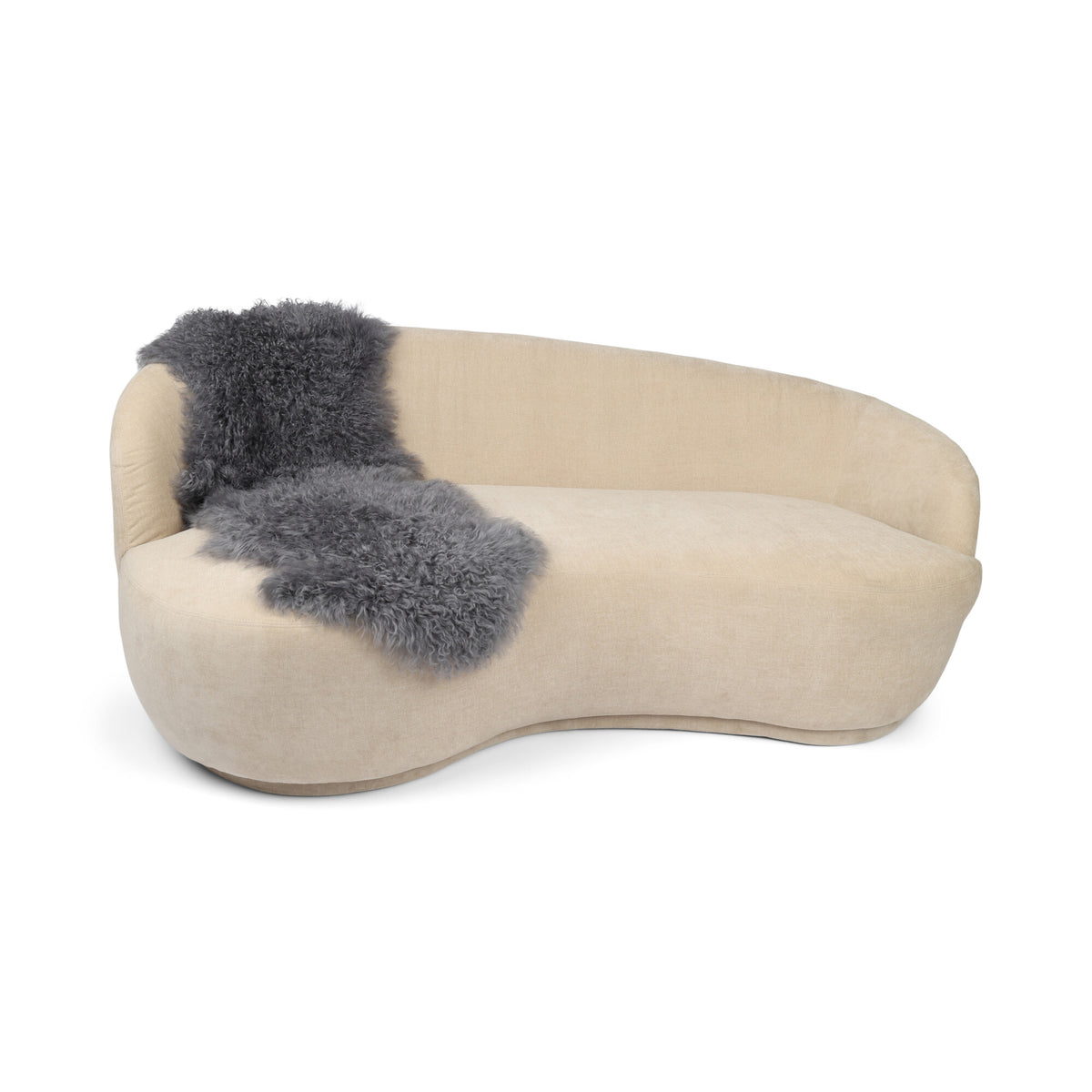Mongolian Sheepskin 20x59 in ( 2 skins together)