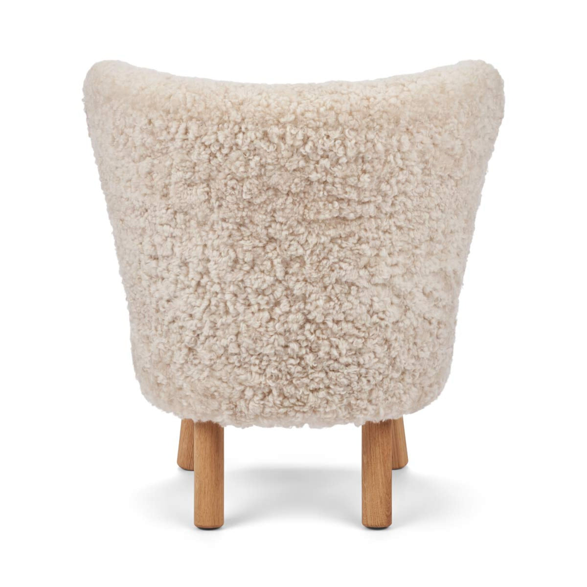 Emma Mini Lounge Chair Pearl / Oak Legs